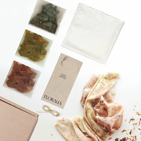 Kit creá tu pañuelo con tintes naturales