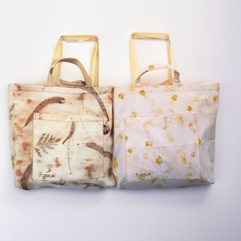 Tote bag eco-print