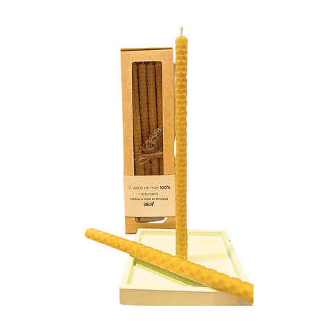 Vela de miel Pack x 12 100% naturales