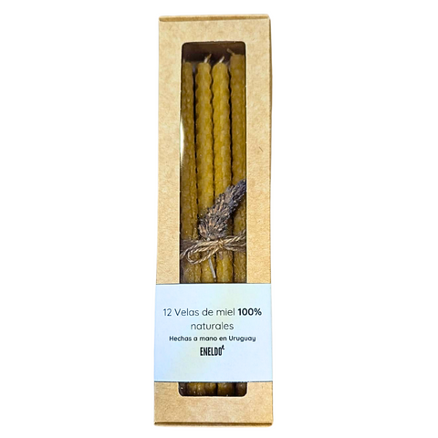 Vela de miel Pack x 12 100% naturales