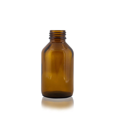 Botella de vidrio ámbar