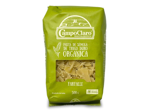 Pasta orgánica Farfalle Campo Claro